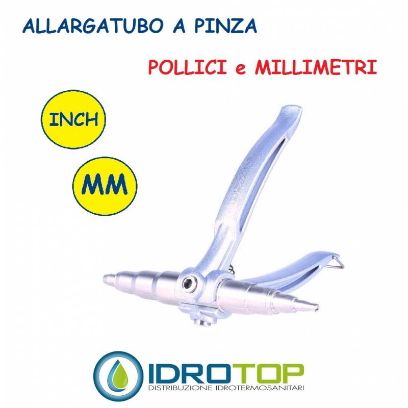 Espansore Allargatubo a Pinza Manuale per Millimetri e Pollici -Idrotop