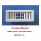 Bocchette Griglie 200X100mm BIANCA con Alette orientabili Doppio Filare
