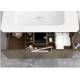 Mobile da bagno cm 80 Life con top in ceramica + specchio e lampada al led  