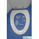 Copriwater Dolomite SWEET LIFE BIANCO Cerniera Cromo-Sedile-Asse Wc
