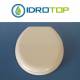 Copriwater Dolomite CADORE BIANCO  Cerniera Cromo-Sedile-Asse Wc