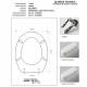 Copriwater Dolomite TENAX BIANCO  Cerniera Rallentata Soft Close Cromo-Sedile-Asse Wc