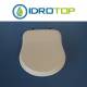 Copriwater Dolomite  ANTALIA BIANCO Cerniera Oro-Sedile-Asse Wc