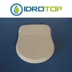 Copriwater Dolomite  ANTALIA BIANCO Cerniera Rallentata Soft Close Oro-Sedile-Asse Wc