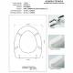 Copriwater Dolomite NOVELLA / MINI CHAMPAGNE  Cerniera Rallentata Soft Close Cromo-Sedile-Asse Wc