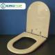 Copriwater Dolomite  CLODIA CHAMPAGNE  Cerniera Cromo-Sedile-Asse Wc