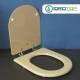 Copriwater Dolomite ALPINA-QUADRARCO CHAMPAGNE  Cerniera Cromo-Sedile-Asse Wc