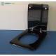 Copriwater Dolomite EBLA NERO Cerniera Cromo-Sedile-Asse Wc