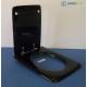 Copriwater Dolomite EBLA NERO Cerniera Cromo-Sedile-Asse Wc