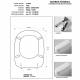 Copriwater Ideal Standard  TESI BIANCO I.S.  Cerniera Rallentata Soft Close Cromo-Sedile-Asse Wc