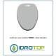 Copriwater Ideal Standard  TONDA BIANCO I.S.  Cerniera Rallentata Soft Close Cromo-Sedile-Asse Wc