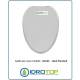 Copriwater Ideal Standard  SOVAS BIANCO I.S.  Cerniera Rallentata Soft Close Cromo-Sedile-Asse Wc