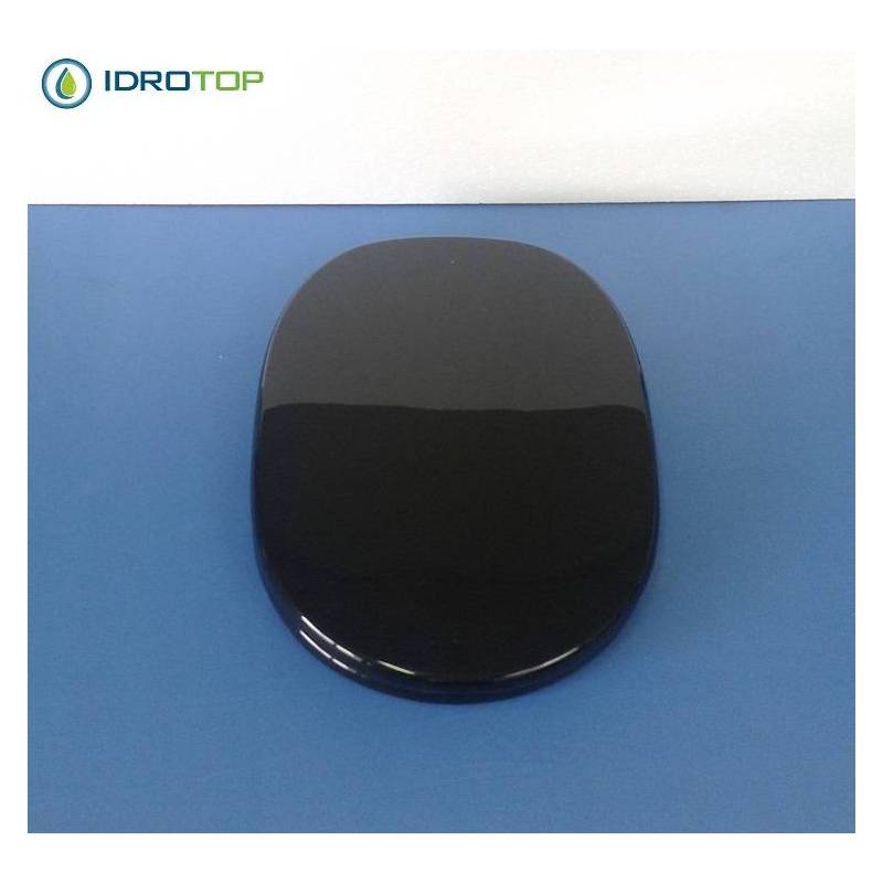 Copriwater Ideal Standard  LINDA NERO  Cerniera Cromo-Sedile-Asse Wc