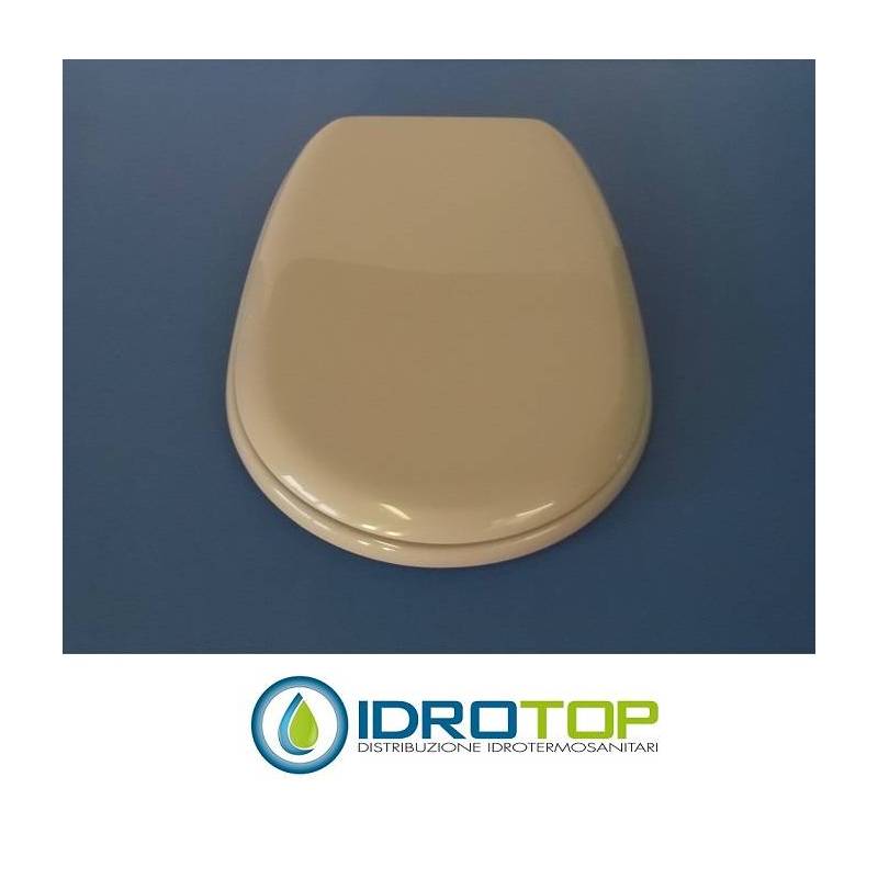 Copriwater Ideal Standard  LIUTO GRIGIO SUSSURRATO Cerniera Cromo-Sedile-Asse Wc