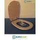 Copriwater Ideal Standard  LIUTO ROSA SUSSURRATO  Cerniera Cromo-Sedile-Asse Wc