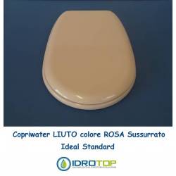 Copriwater Ideal Standard  LIUTO ROSA SUSSURRATO  Cerniera Rallentata Soft Close Cromo-Sedile-Asse Wc