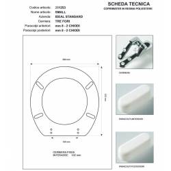 Copriwater Ideal Standard  SMALL GIALLO MANCHU  Cerniera Rallentata Soft Close Cromo-Sedile-Asse Wc