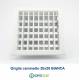 Bocchetta Aria cm20x20 regolabile Bianca con Adattatore D.140 per Caminetti