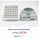 Bocchetta Aria cm20x20 regolabile Bianca con Adattatore D.120 per Caminetti