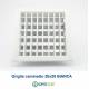 Bocchetta Aria cm20x20 regolabile Bianca con Adattatore D.120 per Caminetti