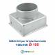 Imbocco Adattatore 16x16 diametro 100mm per Griglia Caminetto