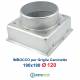 Imbocco Adattatore 18x18 diametro 120mm Raccordo per Griglia Caminetto