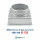 Imbocco Adattatore 18x18 diametro 120mm Raccordo per Griglia Caminetto