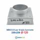 Imbocco per Griglia 20x20 diametro 120mm Raccordo Adattatore per Bocchetta Caminetto
