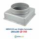 Imbocco per Griglia 20x20 diametro 140mm Raccordo Adattatore per Bocchetta Caminetto