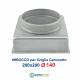 Imbocco per Griglia 20x20 diametro 140mm Raccordo Adattatore per Bocchetta Caminetto