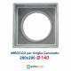 Imbocco per Griglia 20x20 diametro 140mm Raccordo Adattatore per Bocchetta Caminetto