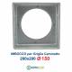 Imbocco per Griglia 20x20 diametro 150mm Raccordo Adattatore per Bocchetta Caminetto