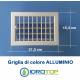 Imbocco per Griglia 22x15 diametro 100mm Raccordo Adattatore per Bocchetta Caminetto