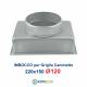 Imbocco per Griglia 22x15 diametro 120mm Raccordo Adattatore per Bocchetta Caminetto