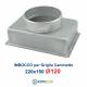 Imbocco per Griglia 22x15 diametro 120mm Raccordo Adattatore per Bocchetta Caminetto