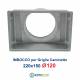 Imbocco per Griglia 22x15 diametro 120mm Raccordo Adattatore per Bocchetta Caminetto
