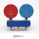 Gruppo Manometrico 2 vie Classe 1 per Gas R32-410-Idrotop