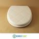 Copriwater Pouff a Rilievo Sedile Universale BIANCO Decorato con Immagine