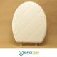 Copriwater Pouff a Rilievo Sedile Universale BIANCO Decorato con Immagine