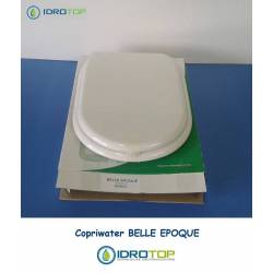 Copriwater Cesame BELLE EPOQUE BIANCO Cerniera Rallentata Soft Close Cromo