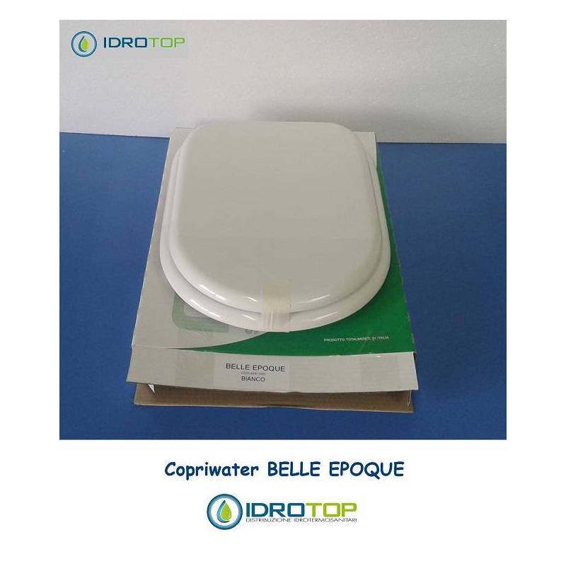 Copriwater Cesame BELLE EPOQUE BIANCO Cerniera Rallentata Soft Close Cromo