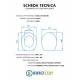 Copriwater IDEAL STANDARD PONTI TERMOINDURENTE BIANCO cerniera inox normale o rallentato soft close