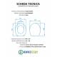 Copriwater POZZI GINORI ARCOBALENO TERMOINDURENTE BIANCO cerniera inox normale o rallentato soft close