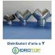 Raccordo a Y diam.100 mm.Distributore per Aria Calda, Fredda e Ventilazione