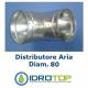Raccordo a Y diam. 80 mm.Distributore per Aria Calda, Fredda e Ventilazione