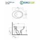 Copriwater Bidet 320 completo di Vaso in Ceramica a Pavimento-Perfetta Compatibilità.