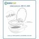 Copriwater Bidet 520T per Wc Sospesi e Filo Muro-con Miscelatore Integrato.