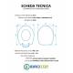 Copriwater ALFA ISEO TERRA / MONOBLOCCO Termoindurente Bianco