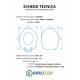 Copriwater AZZURRA CULT TERRA / SOSPESO Termoindurente Bianco