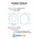 Copriwater DISEGNO CERAMICA PAOLINA Termoindurente Bianco